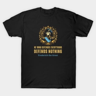 Mastering Defense: Frederick's Proverbial Wisdom T-Shirt